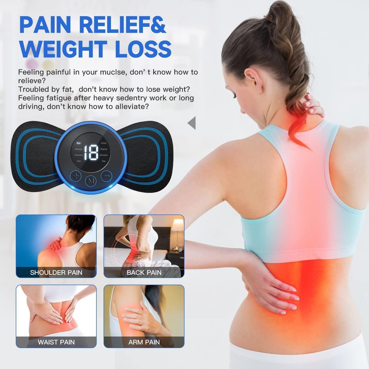 Product Name Portable Rechargeable Full Body Massager for Pain Relief