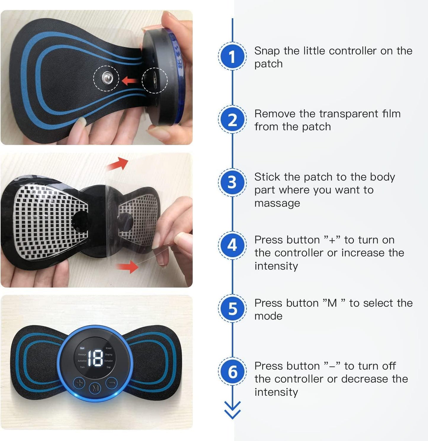 Product Name Portable Rechargeable Full Body Massager for Pain Relief